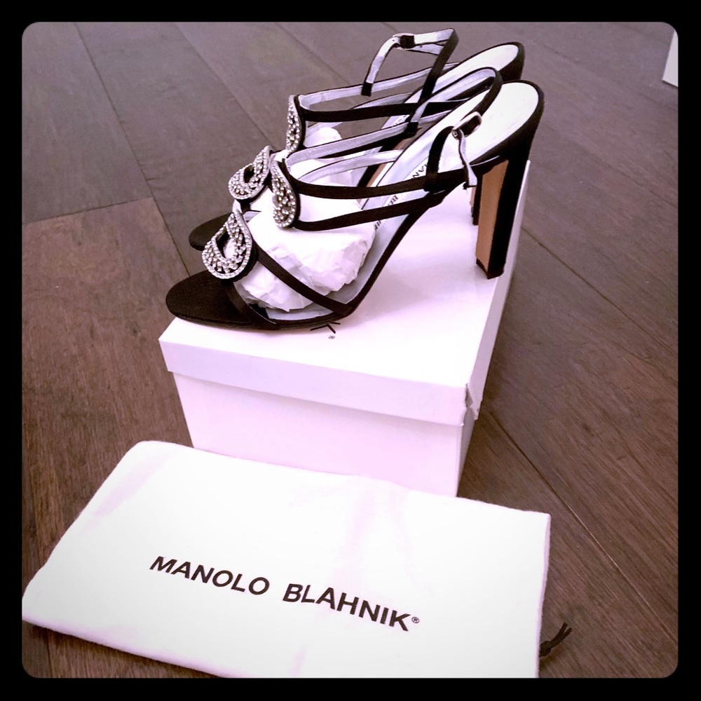 Manolo Blahnik Satin Shoes